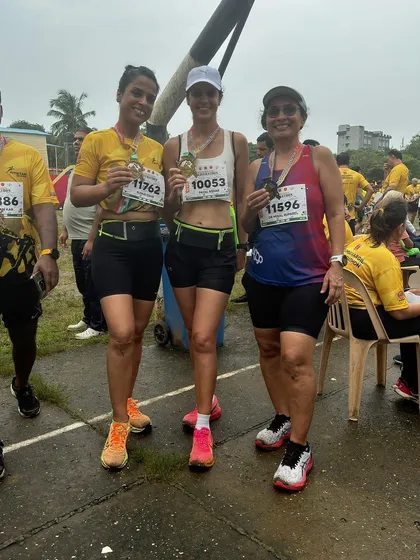 The Runners360 vibe is real. Fellow runners connecting after a tough race, sharing their experiences and celebrating each other's finish, no matter the pace. This is what our tribe is all about.