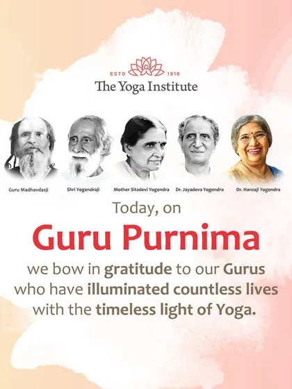 On Guru Purnima, we bow in gratitude to our Gurus. Our teachings are built on a timeless lineage, starting from Paramhamsa Madhavadas Ji to the present day, ensuring you learn authentic, classical yoga passed down through generations.