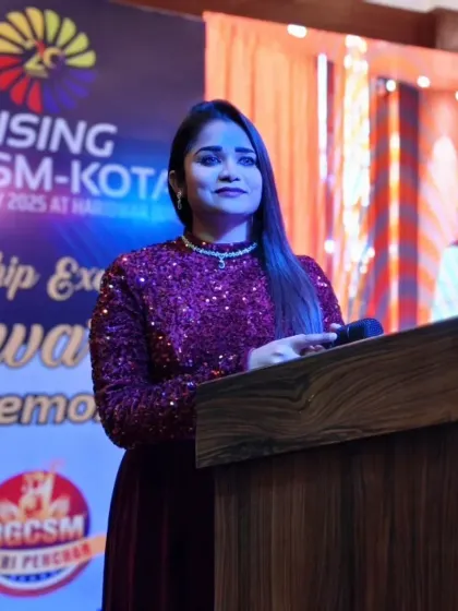 Engaging with the leadership and awardees at the RGCSM 29th Annual Summit. I make it a point to connect with the key people to make the ceremony feel personal and heartfelt.