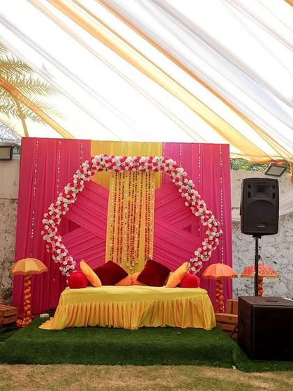 Vibrant Haldi & Mehendi Setups photo 3