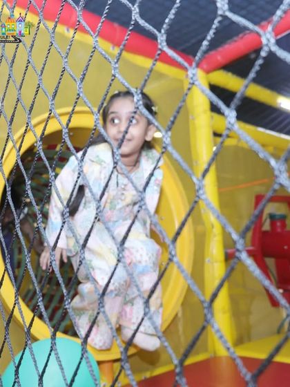 Exploring the padded tunnels and structures of our soft play zone is always a highlight for our young party guests.