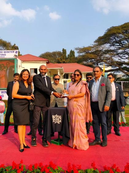 The K.N. Chennabasappa Memorial Trophy presentation.
