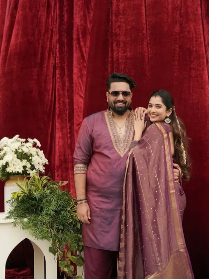 The joy on their faces says it all. It was an honor to be a part of their celebration by designing these custom outfits.