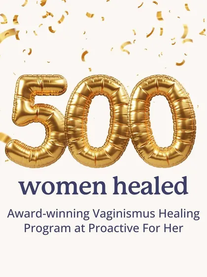 We are thrilled to celebrate this incredible milestone: 500 women have now healed from vaginismus through our award-winning program. Your strength and resilience inspire us every day.