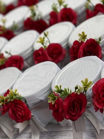 A large batch of our Navratri return favours, ready to be distributed to family and friends.