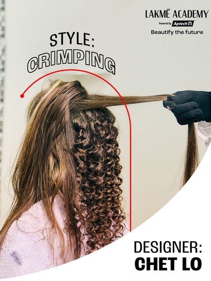 Trendspotting at London Fashion Week: Crimping, as seen on the Chet Lo runway. My courses teach you how to recreate these high-fashion looks.