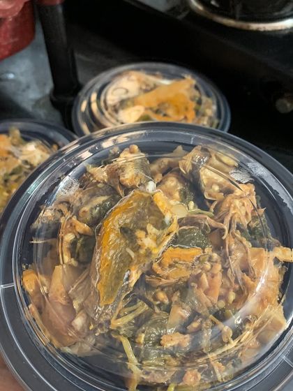 My Pongsen style fish, packed in containers and ready for delivery.