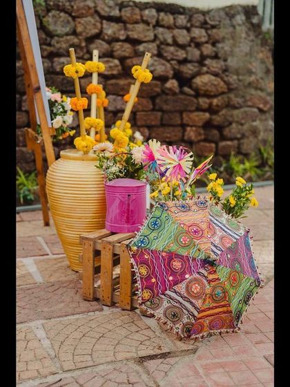 Flinters Management - Custom Wedding Design & Decor Vibrant Haldi Carnivals photo 16