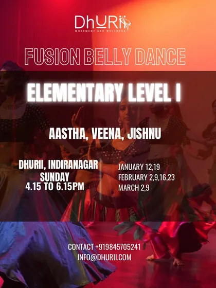 The Elementary Level 1 belly dance batch is for students who have completed the beginner level. We recommend taking both to strengthen your foundations.