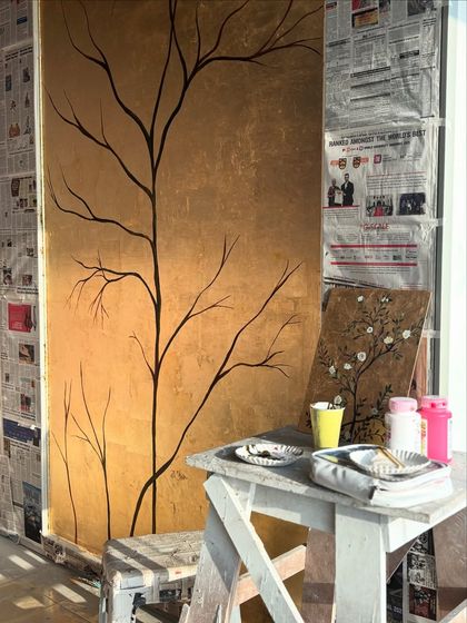 Nishka Mehta - Custom Artwork & Installations Gold Leaf & Metallic Murals photo 14