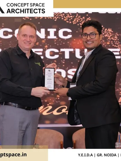 We are honored to have our Principal Architect, Saleem Khan, receive the 'Excellence in Bespoke Interior Solutions' award. This recognition fuels our commitment to delivering creative and high-quality design solutions to our clients.