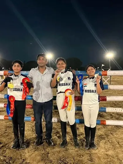 Our warriors celebrating a massive haul of medals at the Verdinand Horse Show, including multiple golds in open jumping and a silver in dressage.