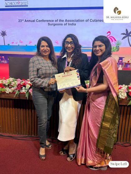 Receiving a certificate at ACSICON 2025. I was honored to chair a session on botulinum toxin and present on the use of ultrasound for filler safety.
