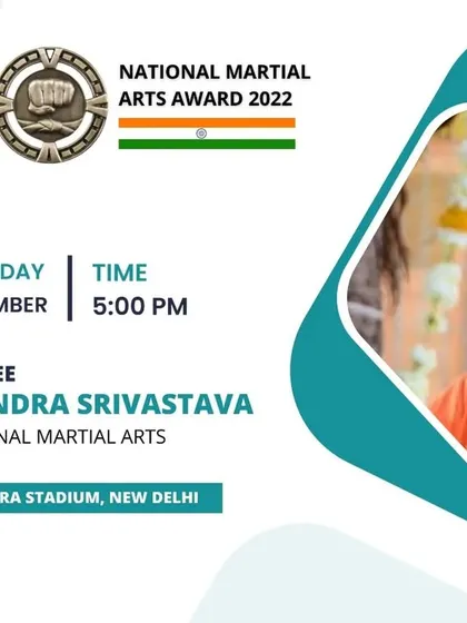 Recognizing the masters of traditional arts. Narendra Srivastava was an awardee at the National Martial Arts Award 2022 for his contributions.