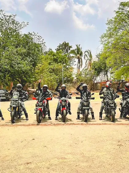 More than a club, we are a family. Here's the DRCB gang lined up during our 5th-anniversary meetup. We ride together, we stand together.