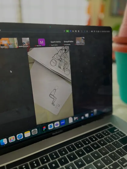 A screenshot from our first ever online planter painting workshop. It was an intensive but incredibly fulfilling experience teaching this new format.