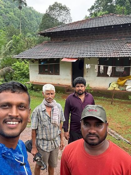 A selfie with our local host and guide in front of their home. Their knowledge and hospitality are invaluable to our treks.