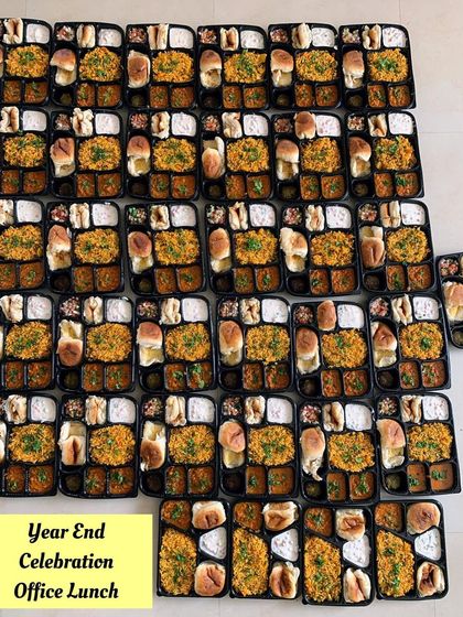 Ringing in the year end with a delicious office lunch. I was so happy to prepare these meal trays for a corporate celebration, ensuring everyone had a festive and tasty meal.