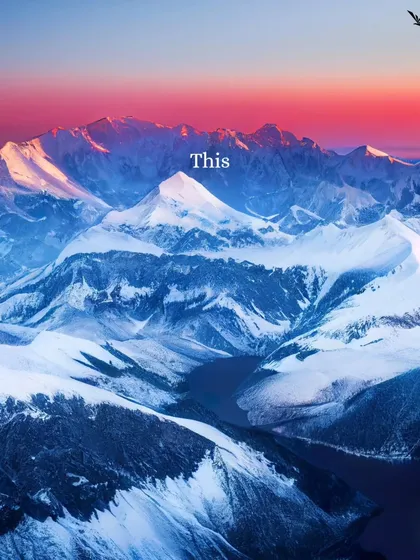This stunning view of snow-covered peaks at sunset is your sign. Turn your 11:11 wish into a reality.