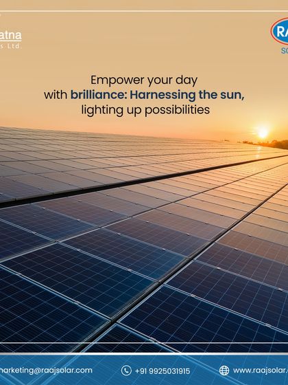 Raaj Solar - Utility-Scale & Industrial Solar Projects Innovation & Vision for the Future photo 11