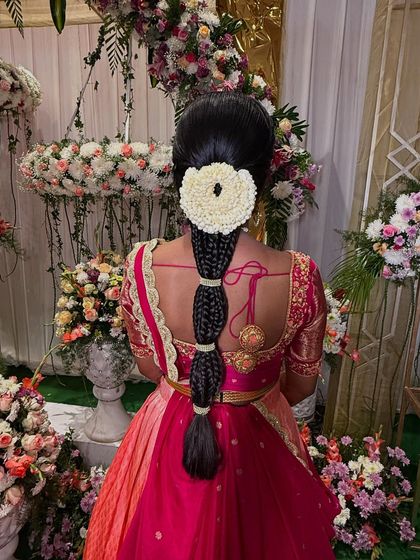 Bhavya Achar - Bridal & Occasion Styling Traditional South Indian Bridal Braids photo 25
