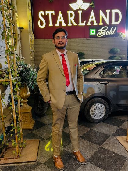 Dressed for an evening event. It's important to balance the rigors of work with personal time.