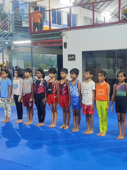 "Sore today, stronger tomorrow." Our students lined up and ready for training, showing the discipline and dedication we instill at the academy.