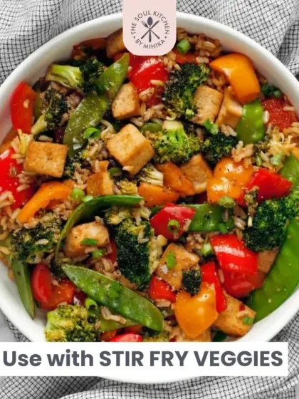 It's also a fantastic sauce to pair with stir-fried vegetables and tofu.