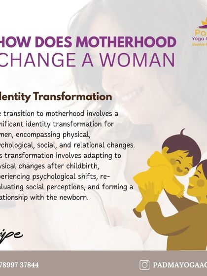 The identity transformation in motherhood is profound, encompassing physical, psychological, and social changes.