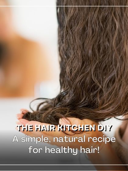 This simple, natural recipe for healthy hair is a great DIY project. All you need are a few kitchen ingredients.