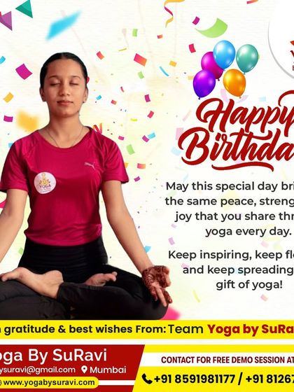 Happy Birthday to one of our incredible yoga trainers. Your passion, wisdom, and dedication light the path to wellness for so many.