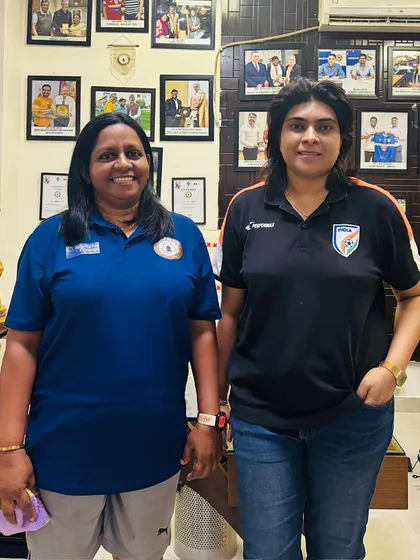 We were honored to welcome Ms. Neha Chauhan, Head of Women’s Football at AIFF, to our campus. Her visit was a great inspiration for our women's team.