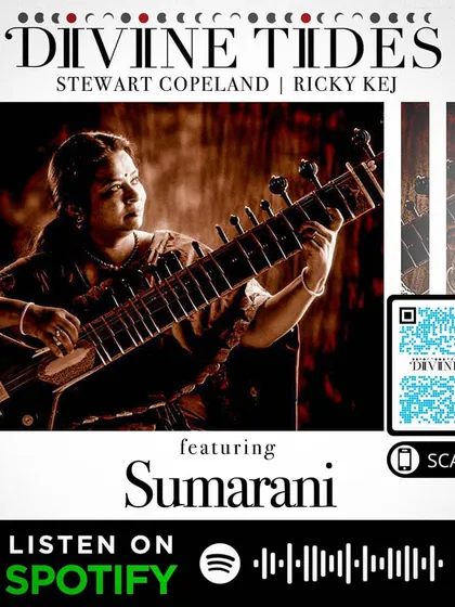 I am incredibly proud to be a featured sitar artist on 'Divine Tides', the Grammy-nominated album by the legendary Stewart Copeland and Ricky Kej. This project was a beautiful fusion of musical minds from around the globe.