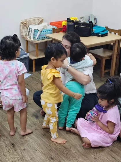There is nothing more special than a hug from a happy child. I feel so much love when the children gather around after a song, making our classroom feel like one big, musical family.