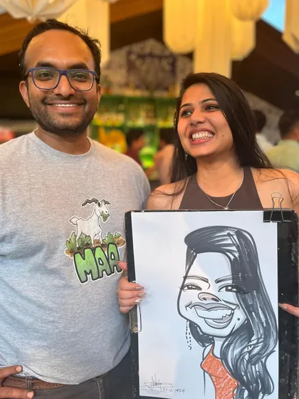 Here I am with a guest at a wedding engagement party held at Elephant and Co. The venue is great for all kinds of celebrations.