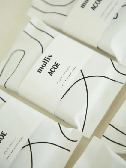 A small corporate order of custom-wrapped soaps for the ACOE team at Airbnb.