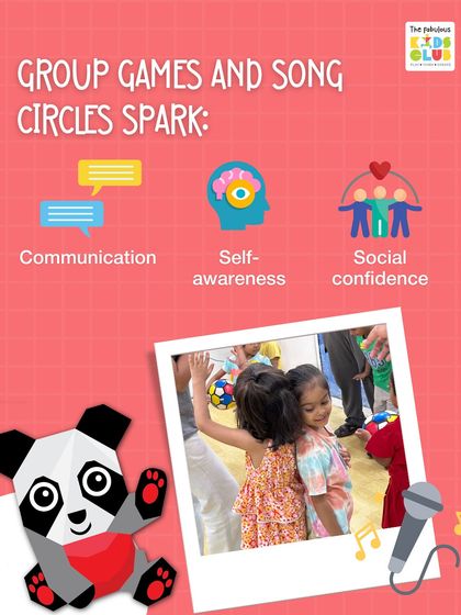 Group games and song circles are powerful tools for sparking communication, self-awareness, and social confidence in a fun, low-pressure setting.