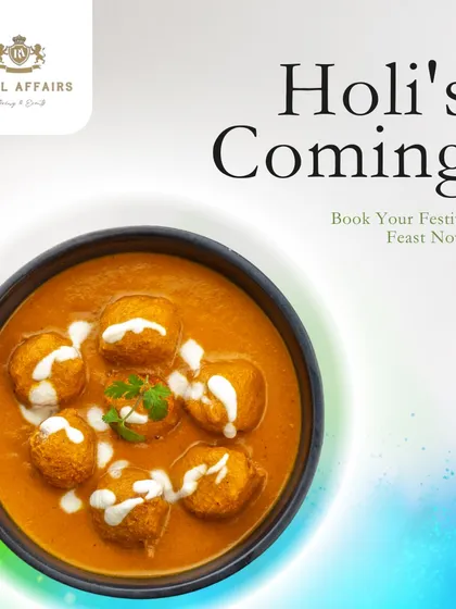 As festive seasons like Holi approach, I am ready to help you plan your feast. I offer catering solutions for any location, whether at home or another venue, with flavors that match the joyous spirit of the occasion.