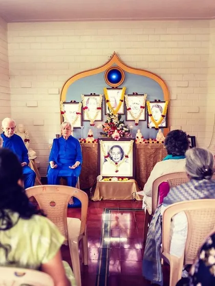 Join our satsang, a gathering in truth. Here, our spiritual directors Nayaswami Jyotish and Devi share wisdom from our masters with a community of devotees at our Bangalore retreat.