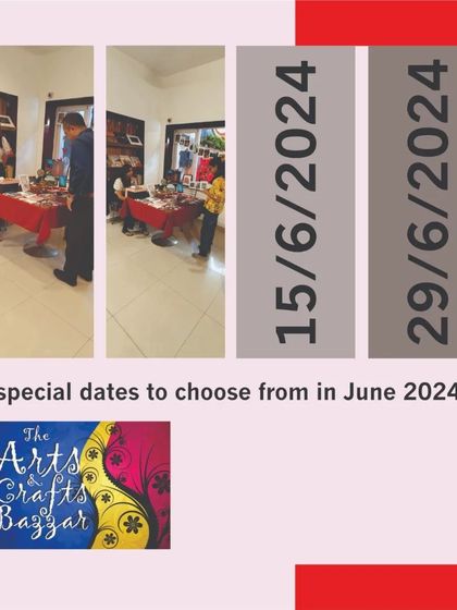 The dates for our two special Arts & Crafts Bazaar events in June, celebrating local creators.
