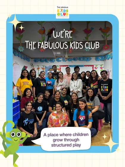 We are The Fabulous Kids Club, a place where children grow through structured play. This photo shows our amazing team, the heart of our community.