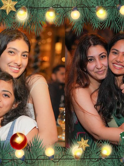 More happy moments used in the promo for the Christmas Eve gig, showing that it's a place for friends to celebrate.