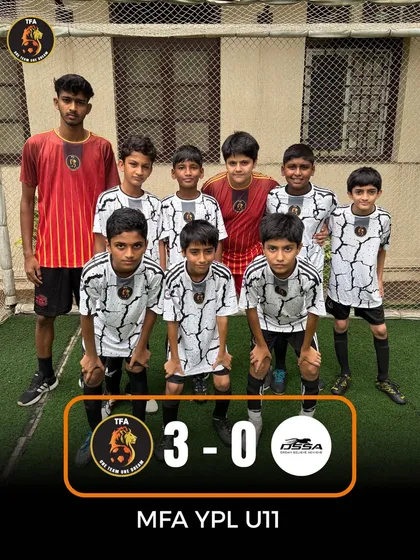 A solid 3-0 win for our U11 squad in the MFA YPL. A great display of dominance and discipline on the field.
