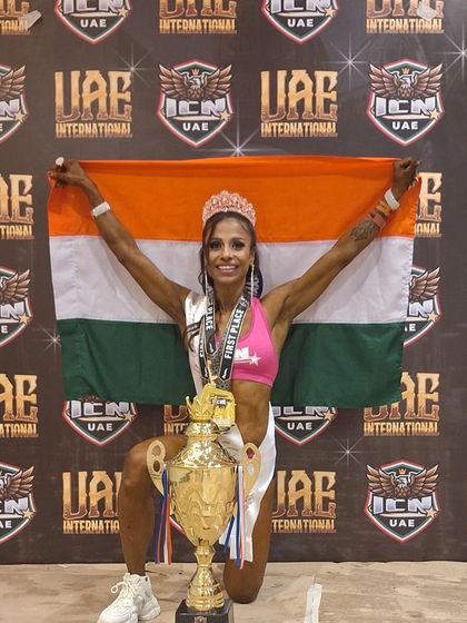 Representing India on an international stage. My client holding the Indian flag after being crowned a Pro winner in Dubai.