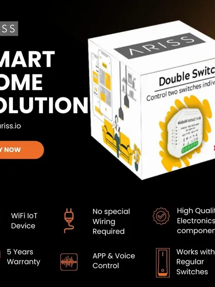 Worried about messy installations? Our ARISS retrofit solutions are the answer. This smart module is designed to fit behind your existing switchboards without any new wiring, offering a quick, clean, and affordable way to make your home smarter.