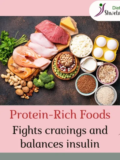 Protein is key for managing PCOD. Including protein rich foods like paneer, eggs, and lentils in your meals helps fight cravings and balance insulin levels, which is crucial for managing this condition.
