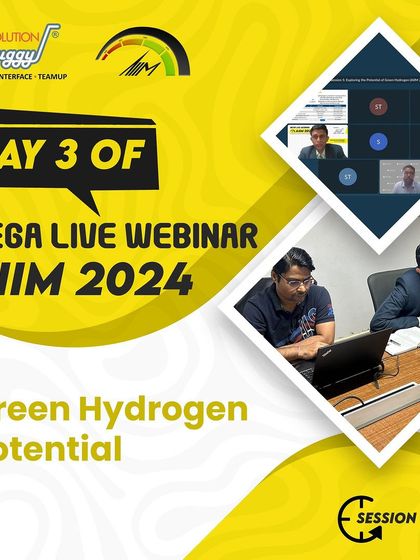 This image captures a session on Green Hydrogen potential from our AIIM 2024 webinar. It features our CTO and an industry expert, showcasing the depth of knowledge and expert collaboration that defines our events.