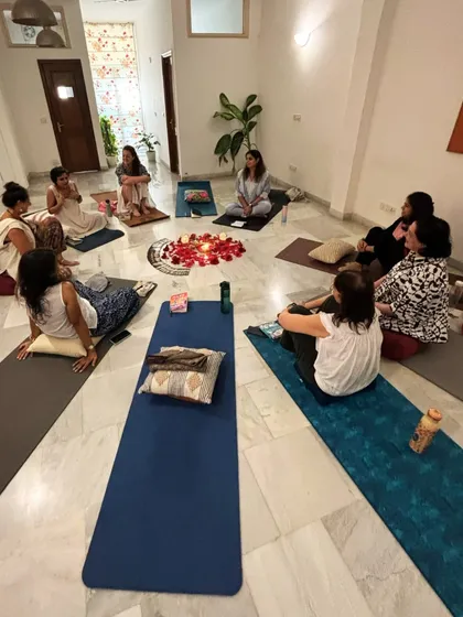 We create sacred spaces for connection and reflection, like our Women's Circles. These gatherings are a chance to explore themes of feminine energy, connect with the cycles of the moon, and share in a supportive community of women.