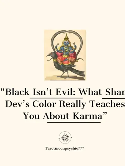 Many people fear the color black, but what does Shani Dev's color really teach you about karma? This series explores the deep spiritual meaning behind it.