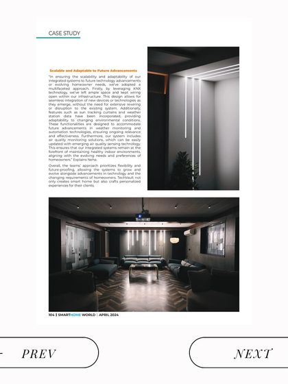Another look at our feature in Smart Home World, showcasing the scalability and future-ready adaptability of our integrated systems. We design our projects to evolve with our clients' needs and new technologies.